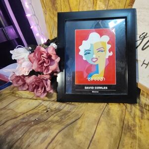 Marilyn Monroe by David Cowles in Vibrant Colors with Black Frame